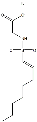 N-(1-Octenylsulfonyl)glycine potassium salt Struktur