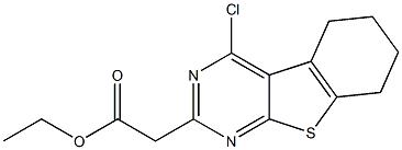  4-Chloro-5,6,7,8-tetrahydro[1]benzothieno[2,3-d]pyrimidine-2-acetic acid ethyl ester