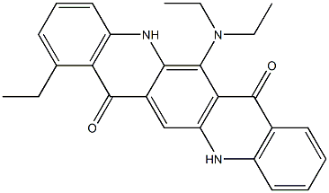 6-(Diethylamino)-1-ethyl-5,12-dihydroquino[2,3-b]acridine-7,14-dione