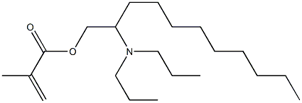 Methacrylic acid 2-(dipropylamino)undecyl ester Structure