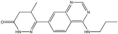  4,5-Dihydro-5-methyl-6-(4-propylaminoquinazolin-7-yl)pyridazin-3(2H)-one