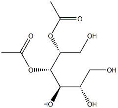 D-Glucitol 4,5-diacetate,,结构式