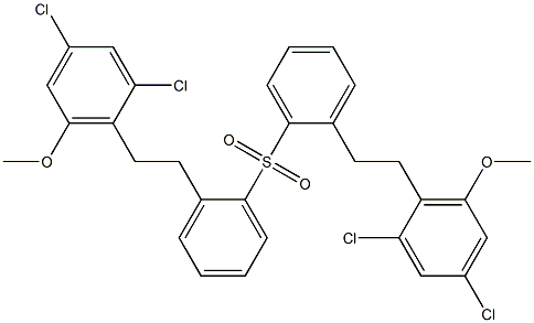 [2-(2,4-Dichloro-6-methoxyphenyl)ethyl]phenyl sulfone Structure