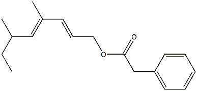  Phenylacetic acid 4,6-dimethyl-2,4-octadienyl ester