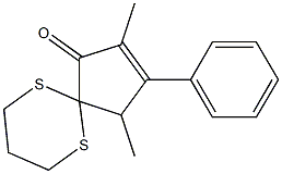 2,4-Dimethyl-3-phenyl-6,10-dithiaspiro[4.5]dec-2-en-1-one