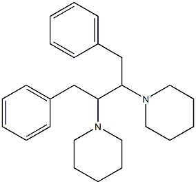 1,4-ジフェニル-2,3-ビスピペリジノブタン 化学構造式