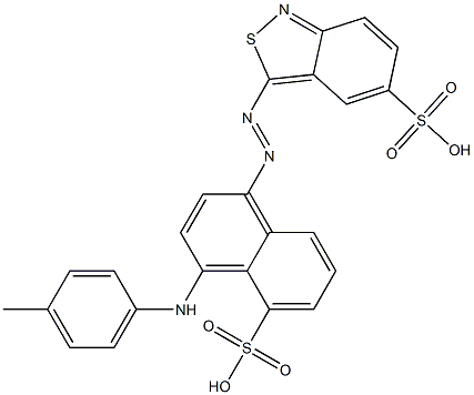 3-[[4-(p-Tolylamino)-5-sulfonaphthalen-1-yl]azo]-2,1-benzisothiazole-5-sulfonic acid