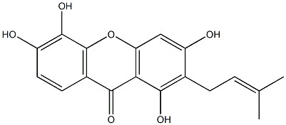 3,4,6,8-Tetrahydroxy-7-prenyl-9H-xanthene-9-one