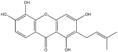  3,4,6,8-Tetrahydroxy-7-prenyl-9H-xanthene-9-one