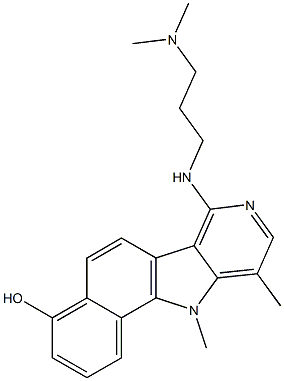 7-(3-Dimethylaminopropylamino)-4-hydroxy-10,11-dimethyl-11H-benzo[g]pyrido[4,3-b]indole