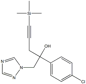 1-(4-Chlorophenyl)-1-[3-(trimethylsilyl)-2-propynyl]-2-(1H-1,2,4-triazol-1-yl)ethanol