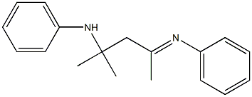 N-[1,1-Dimethyl-3-(phenylimino)butyl]aniline Structure