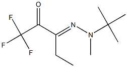 1,1,1-Trifluoro-3-[2-(tert-butyl)-2-methylhydrazono]-2-pentanone Structure