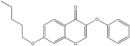 3-Phenoxy-7-pentyloxy-4H-1-benzopyran-4-one