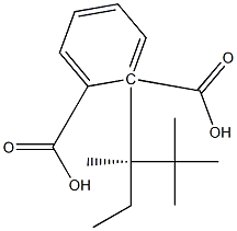 (-)-フタル酸水素1-[(R)-2,2,3-トリメチルペンタン-3-イル] 化学構造式