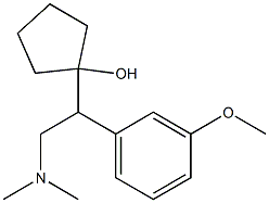 1-[1-(3-Methoxyphenyl)-2-dimethylaminoethyl]cyclopentanol,,结构式