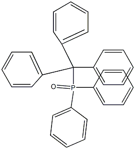 Diphenyl(triphenylmethyl)phosphine oxide,,结构式