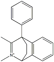 1,4-Dihydro-2,3-dimethyl-4-phenyl-1,4-ethanoisoquinolin-2-ium,,结构式