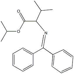 2-[(ジフェニルメチレン)アミノ]-2-イソプロピル酢酸イソプロピル 化学構造式