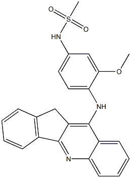  N-[3-Methoxy-4-[[11H-indeno[1,2-b]quinolin-10-yl]amino]phenyl]methanesulfonamide