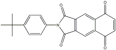 2-(4-tert-Butylphenyl)-1H-benz[f]isoindole-1,3,5,8(2H)-tetrone Structure