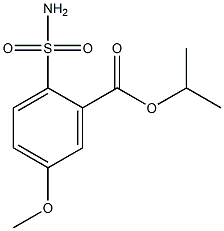 5-メトキシ-2-スルファモイル安息香酸イソプロピル 化学構造式