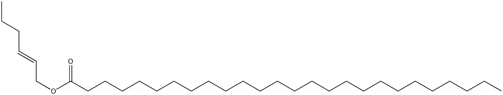 Hexacosanoic acid 2-hexenyl ester Structure