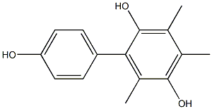 3,4,6-Trimethyl-1,1'-biphenyl-2,4',5-triol 结构式