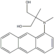 2-[(1-Anthracenyl)methylamino]-2-methyl-1,3-propanediol 结构式