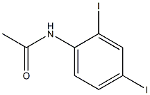 N-(2,4-ジヨードフェニル)アセトアミド 化学構造式