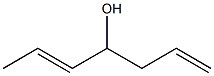 (5E)-1,5-Heptadiene-4-ol,,结构式