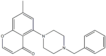 7-Methyl-5-(4-benzylpiperazin-1-yl)-4H-1-benzopyran-4-one