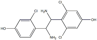 4-[1,2-Diamino-2-(2-chloro-4-hydroxyphenyl)ethyl]-3,5-dichlorophenol Structure