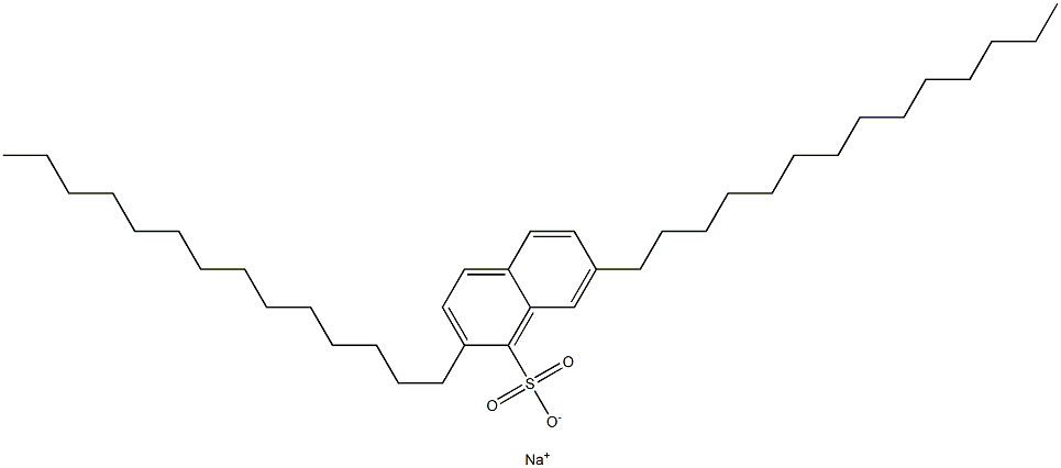 2,7-Ditetradecyl-1-naphthalenesulfonic acid sodium salt