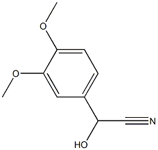 (3,4-Dimethoxyphenyl)hydroxyacetonitrile Struktur