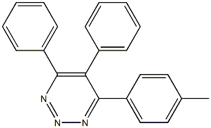 4,5-ジフェニル-6-(4-メチルフェニル)-1,2,3-トリアジン 化学構造式