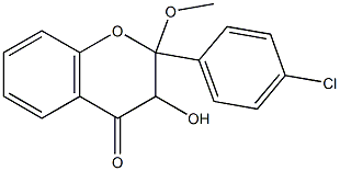 2-Methoxy-4'-chloroflavanonol Struktur