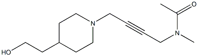 N-Methyl-N-[4-[4-(2-hydroxyethyl)-1-piperidinyl]-2-butynyl]acetamide Structure