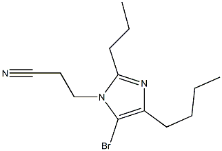 5-Bromo-4-butyl-1-(2-cyanoethyl)-2-propyl-1H-imidazole Structure