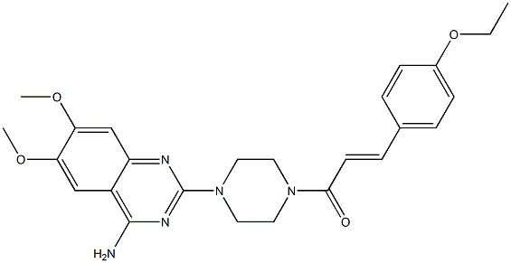 4-Amino-2-[4-[3-(4-ethoxyphenyl)propenoyl]-1-piperazinyl]-6,7-dimethoxyquinazoline