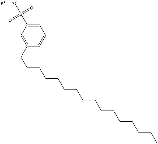 3-Hexadecylbenzenesulfonic acid potassium salt 结构式