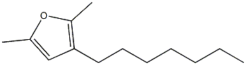 2,5-Dimethyl-3-heptylfuran