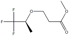 (+)-3-[(S)-2,2,2-Trifluoro-1-methylethoxy]propionic acid methyl ester Structure