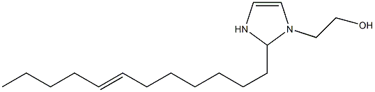 2-(7-Dodecenyl)-4-imidazoline-1-ethanol Structure