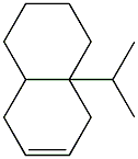 1,2,3,4,4a,5,8,8a-Octahydro-4a-isopropylnaphthalene,,结构式