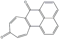 シクロヘプタ[a]フェナレン-7,10-ジオン 化学構造式