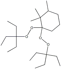 2,2,3-Trimethyl-1,1-bis(1,1-diethylpropylperoxy)cyclohexane 结构式