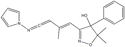 5,5-Dimethyl-4-phenyl-3-(2-methyl-4-pyrrolizino-1,3-butadienyl)-2-isoxazolin-4-ol