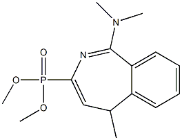 [1-(Dimethylamino)-5-methyl-5H-2-benzazepin-3-yl]phosphonic acid dimethyl ester Struktur