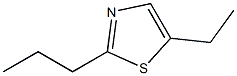 2-Propyl-5-ethylthiazole Structure